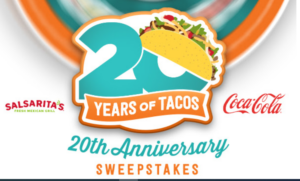 Read more about the article Salsarita’s 20th Anniversary Sweepstakes