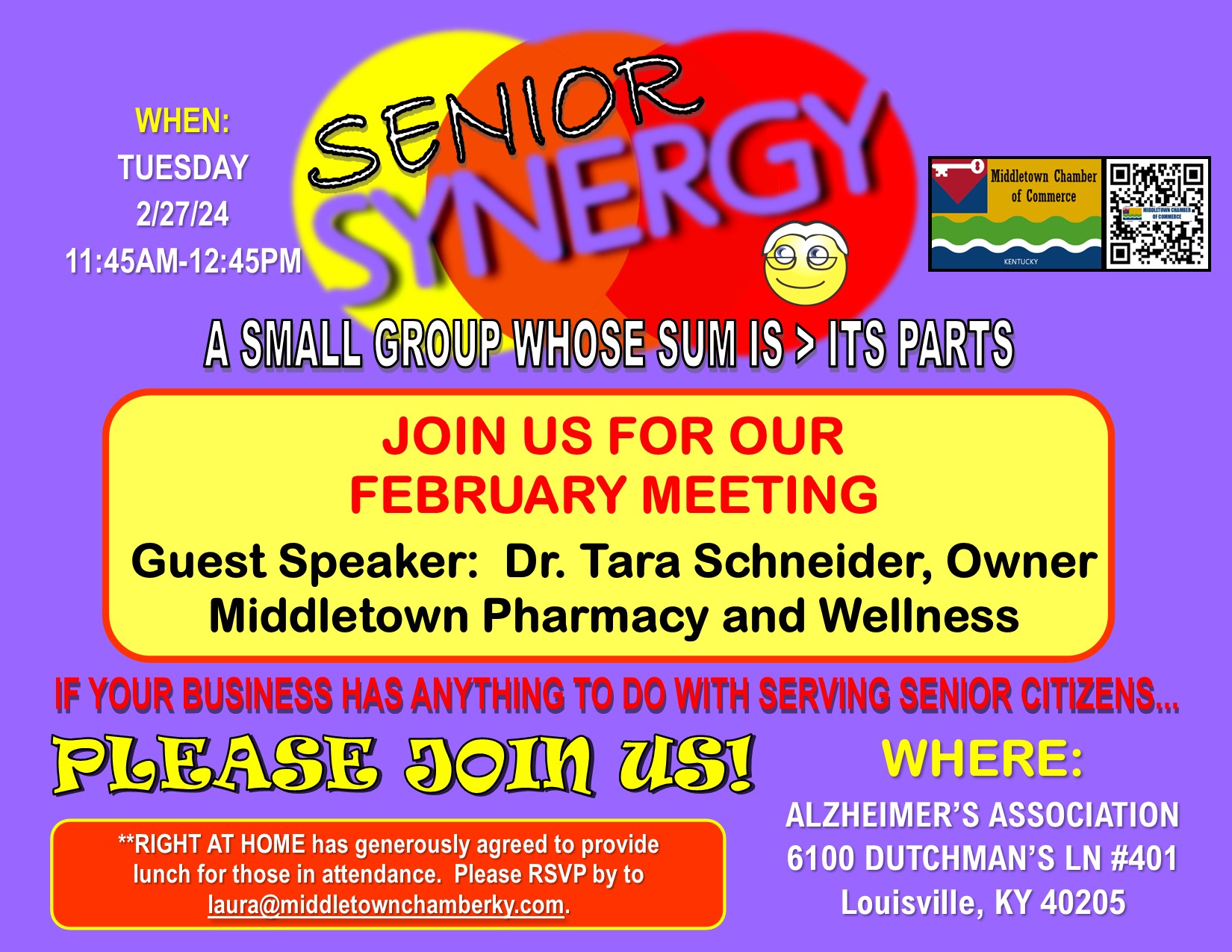 Senior Synergy Networking Meeting Middletown Chamber of Commerce